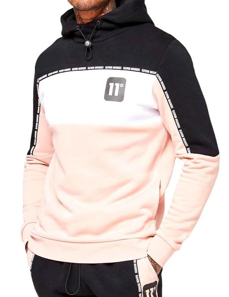 Sudadera rosa y negra 11 Degrees