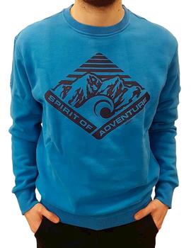 Sudadera Superdry Heritage azul de cuello redondo