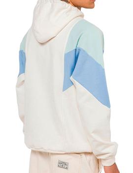 Sudadera Kaotiko Albin Ivory Verde Azul para chico