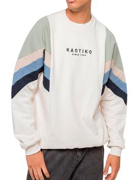 Sudadera Kaotiko Seattle marfil para chico y chica