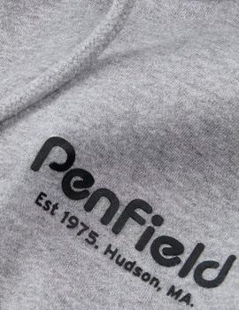 Sudadera Penfield gris con dibujo para hombre