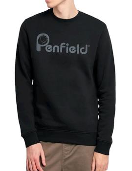Sudadera Penfield básica negra para hombre