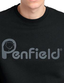 Sudadera Penfield básica negra para hombre