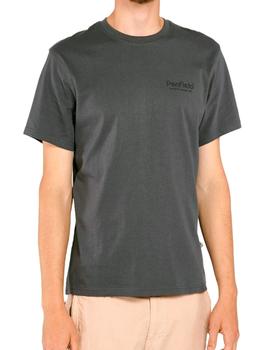 Camiseta Penfield gris estampada por la espalda para hombre