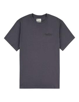 Camiseta Penfield gris estampada por la espalda para hombre