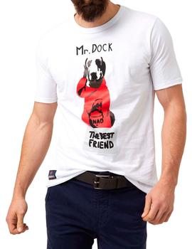 Camiseta Mr Dock blanca para hombre