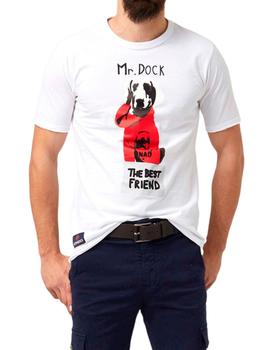 Camiseta Mr Dock blanca para hombre