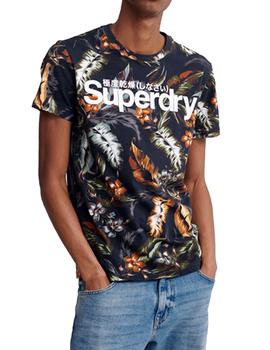 Camiseta Superdry estampada para hombre
