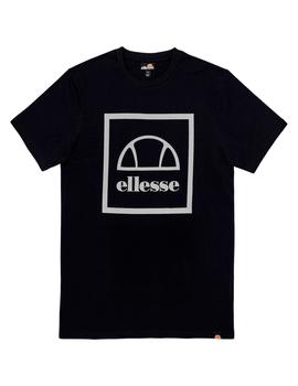 Camiseta Ellesse negra con logo reflectante para hombre