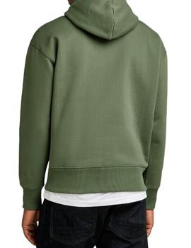 Sudadera G Star Raw Vulcanic verde para hombre