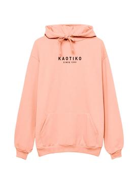 Sudadera Kaotiko Vancouver coral para hombre