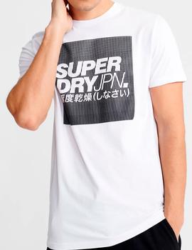 Camiseta Superdry DJ blanca para hombre