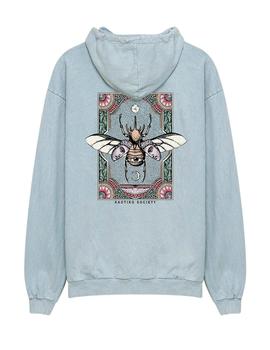 Sudadera Kaotiko Washed Kheper Sacer azul para hombre