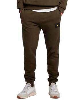 Pantalón de chándal Lyle Scott verde oliva para hombre