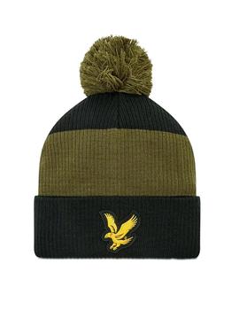 Gorro pompón Lyle Scott verde para chica y chico