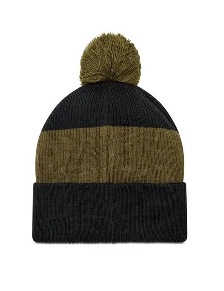 Gorro Pompon - Verde LR Circular Blanco