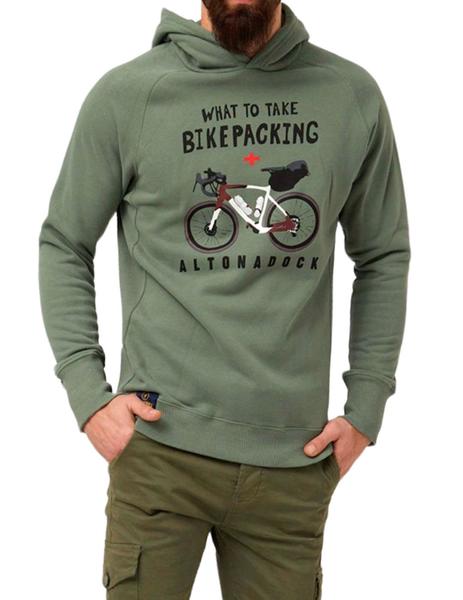 Sudadera Dock bici verde Envío Gratis