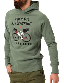 Sudadera Altona Dock bici verde kaki