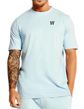 Camiseta azul bebé 11 Degrees para hombre