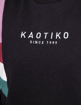 Sudadera Kaotiko Crew Seattle negra