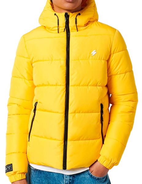  Superdry Chaqueta acolchada con código deportivo para hombre,  cierre de doble cremallera, Explorer Amarillo : Ropa, Zapatos y Joyería