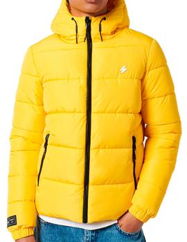 Plumas amarillo Superdry con capucha para hombre