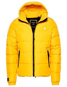 Plumas amarillo Superdry con capucha para hombre