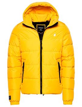 Plumas amarillo Superdry con capucha para hombre