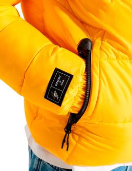 Plumas amarillo Superdry con capucha para hombre