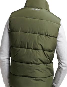 Plumas sin mangas Superdry verde para hombre