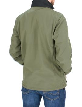 Chaqueta Ellesse Montellio negro y verde khaki para hombre