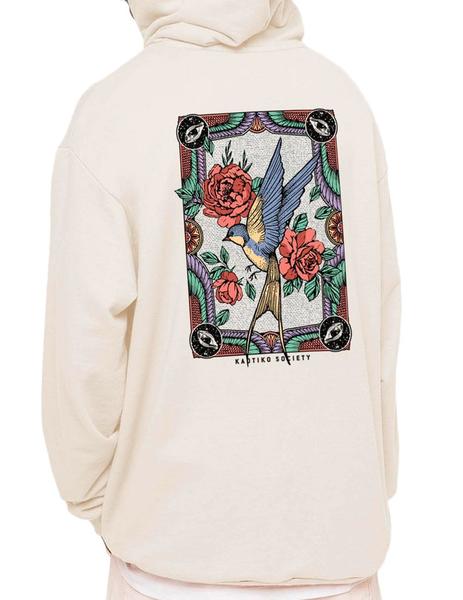 Sudadera Kaotiko Bird Ivory para hombre Env os 24h