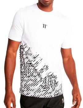 Camiseta manga corta 11 Degrees blanca para hombre