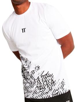 Camiseta manga corta 11 Degrees blanca para hombre