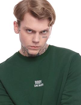 Sudadera Buddy Climber verde botella para hombre