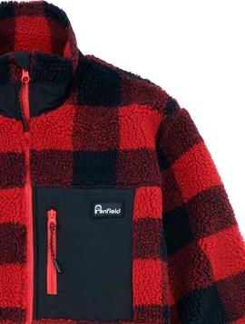 Cazadora leñador Penfield cuadros rojos y negros