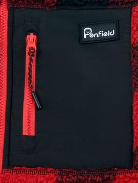 Cazadora leñador Penfield cuadros rojos y negros