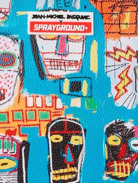 Bolso Sprayground azul x Jean Michel Basquiat
