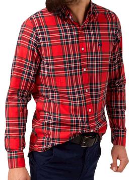 Camisa Altona Dock cuadros rojos para hombre