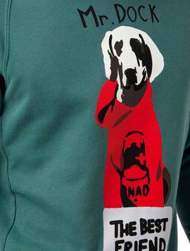 Sudadera Altona Dock Best Friend verde para hombre