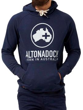 Sudadera Altona Dock básica azul marino para hombre