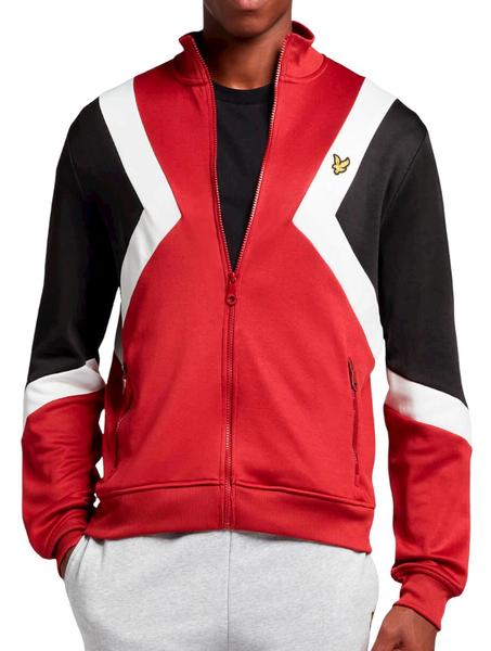 Chaqueta retro Lyle Scott roja de hombre