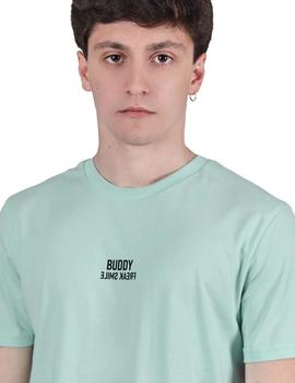 Camiseta Buddy Bamboo aguamarina para hombre