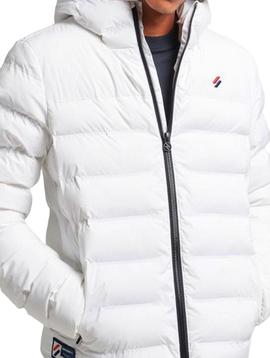Plumífero Superdry blanco para hombre