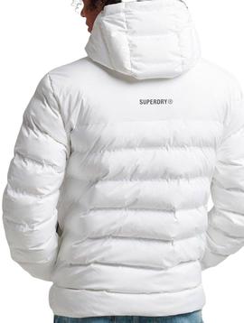 Plumífero Superdry blanco para hombre