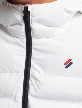 Plumífero Superdry blanco para hombre