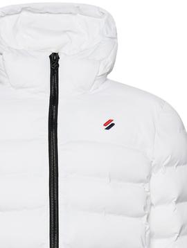 Plumífero Superdry blanco para hombre