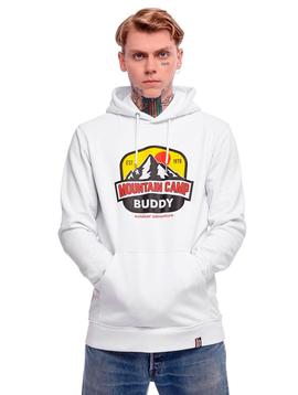 Sudadera Buddy Mountain blanca para hombre