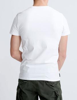 Camiseta Superdry Core Logo blanca para hombre