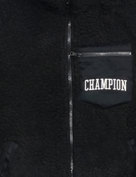 Chaqueta Champion negra de pelo para hombre